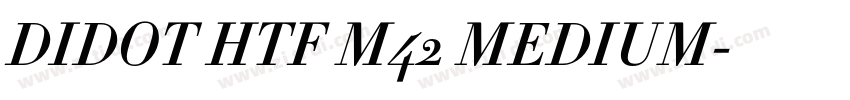 DIDOT HTF M42 MEDIUM字体转换